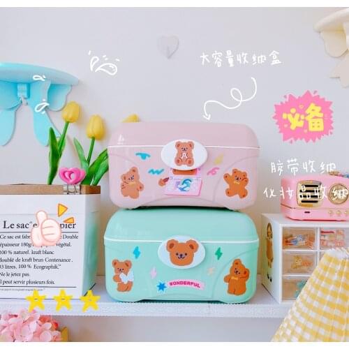 Double layer Tier Medicine Box For First Aid Kit Plastic Folding Medical Chest Organizer For Makeup Stationery Storage Boxes