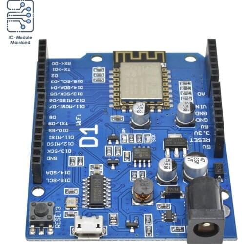 ESP-12E WeMos D1 CH340G WiFi Development Board Based ESP8266 Shield Smart Electronic PCB For Arduino WeMos D1 Board