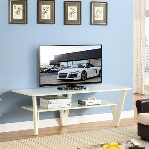 HZY-DSG-0001 Modern Style MDF Laminate Solid Wood Boxwood Leg TV Bench Bedroom TV Stand Simple Living Room Assembly TV Cabinet