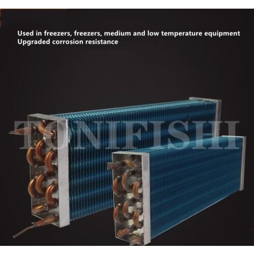Air-cooled evaporator copper tube aluminum fin refrigerator freezer condenser display cabinet cake cabinet radiator