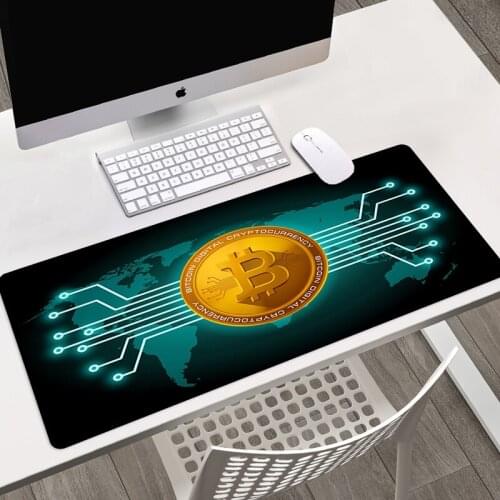 Bitcoin Pad Mouse Xxl Pc Gamer Complete Keyboard Gaming Mat Mats Desk Hot Large Mause Computer Cabinet Pads Cute Kawaii Mausepad