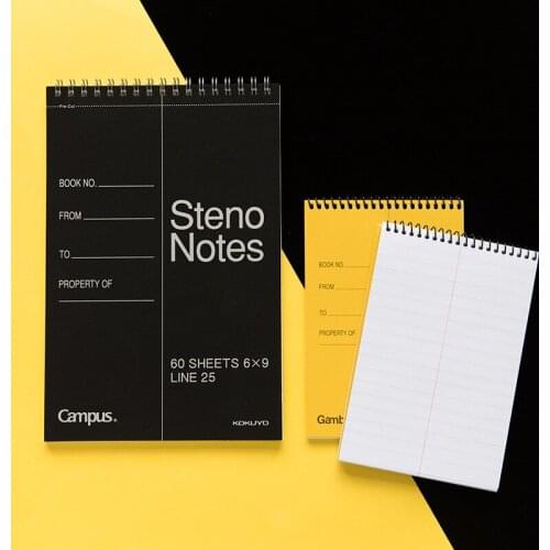 KOYUYO Gambol 60 Sheets Graph Paper Ruled Top Spiral Notepads School Office Supplies Stationery