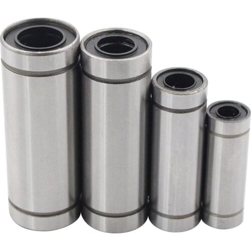 2pcs Linear Ball Bearings LM6LUU LM8LUU LM10LUU LM12LUU 6mm Bush Bushing 3D Printers Parts For Ultimaker CNC Part Accessories