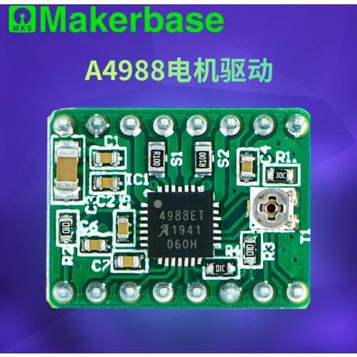 Makerbase A4988 stepper motor driver Reprap to send heat sink large quantity favorably green version