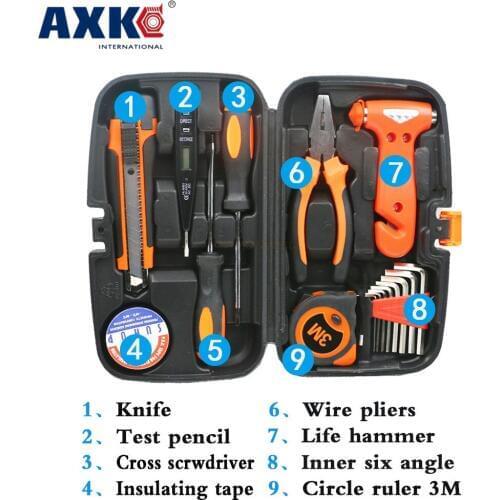 16pcs/set Home car kit Multifunctional wood electrician maintenance manual combination hardware kit Household Tool Set Hand Tool