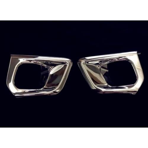 Fit For Peugeot 5008 2017 Car Exterior Front Fog Light Lamp Frame Cover Trim Styling Mouldings Auto Accessories