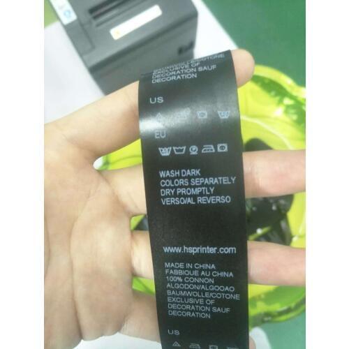 T-shirt printer Blank clothing tags 30mm*200M Nylon label use for t shirt printing machine