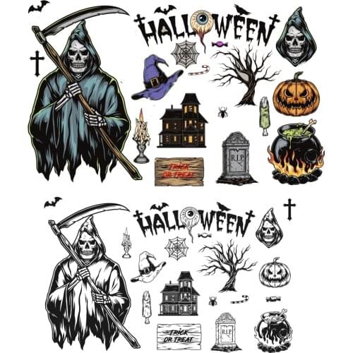 AZSG Halloween Background Clear Stamps For DIY Scrapbooking Decorative Card Making Crafts Fun Decoration Supplies