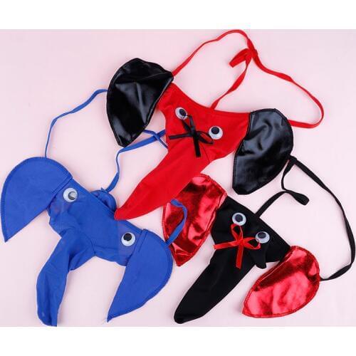 Briefs Novel Style Elephant Bulge Pouch Mens Elastic T Back Lingerie Erotic Underwear Sexy Underwear Clothes