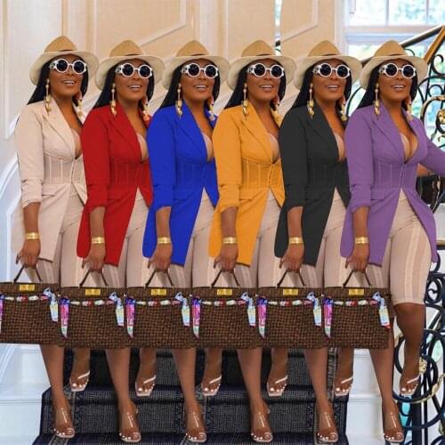 SHENMANQIXING Women's Office Blazers