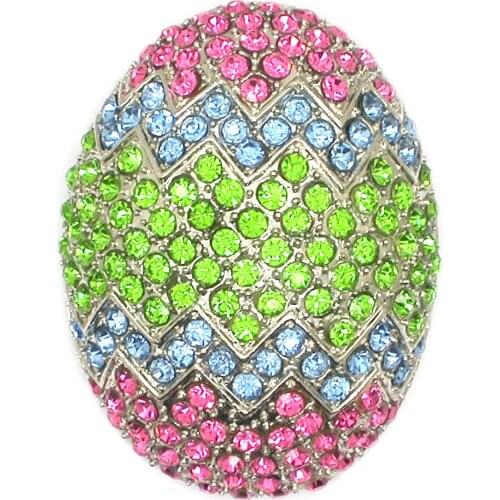 Rhinestone carystal Brooches Easter Egg Jewelry Brooch Pins Gifts Clothing Accessories