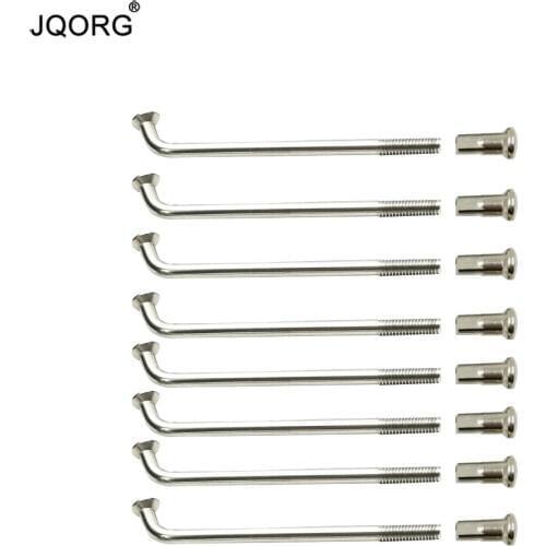 10 G Diameter 3.2 mm Material 304 Stainless Steel J-bend Round Electric Motorcycle Spokes With 15 mm Brass Nipples Length Custom