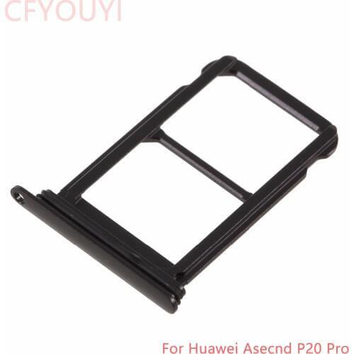 10pcs/lot For Huawei Asecnd P20 Pro Dual SIM Card Tray Slot Sim Card Adapter Part