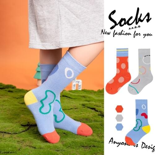 3 Pair/Lot Spring Autumn Kids Socks Cotton Cartoon Children Socks for Baby Boys 3-12 Year Girls Sock