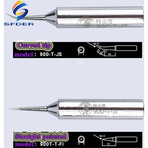 900M-T-JS / 900M-T-FI Welding Tools Lead-Free Sharp Solder Iron Head Tips Welding Repair Tools 0.15MM
