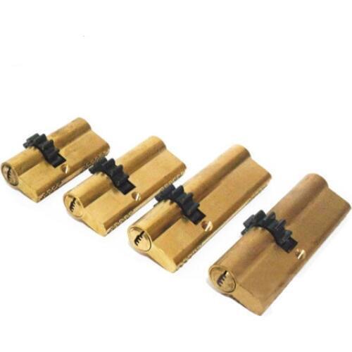 Cylinder 11 Teeth Gear Door Cylinder 63 68 73 80 93 95MM Lock Core Safety Brass Double Spring Super With AB keys