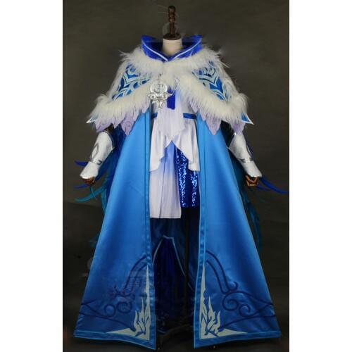 Jian Wang III Cosplay Hanfu Blue Box NPC Lolita Junior Girl Cosplay Hanfu Can customize 3XL 4XL super large size