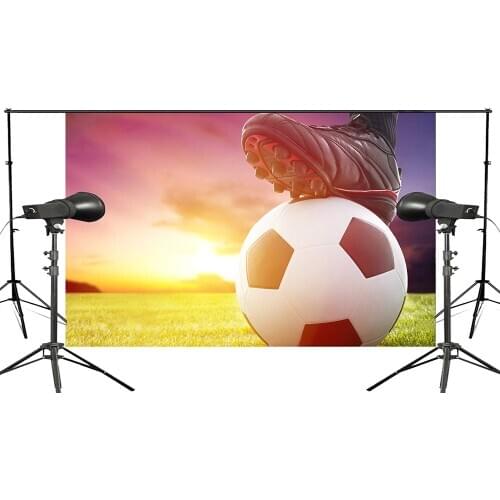 Sunny Lawn Background Football Player Ready Scene Studio Photography Background Football Hobby Sports Wallpaper 150x220cm