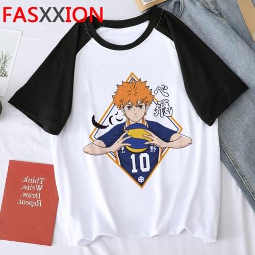 Haikyuu clothes male aesthetic harajuku kawaii kawaii vintage casual summer top graphic tees women