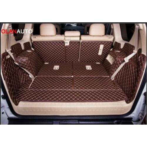 Good Car Trunk Mats For Toyota Land Cruiser Prado 150 7 Seats 2019-2010 Waterproof Of Cargo Liner Mats Boot Carpets For Prado 20