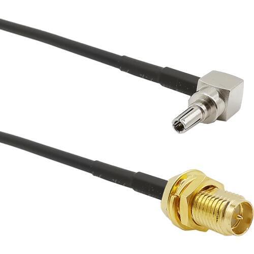 ALLiSHOP crc9 to sma RG174 pigtail cable 0-3GHz RP sma female connector to crc9 adapter For HUAWEI PCI wifi router Modem
