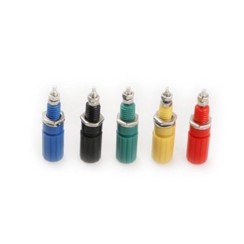 10PCS new 5olor amplifier speaker terminals 4MM Binding Post JACK FOR Speaker Banana Plug Test probe Connector