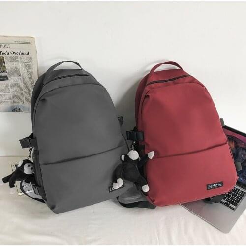 Fashion Women Backpack Cool Couple Simple Unisex Student School Bags For Girls Leisure Travel Bag Large Capacity Daily Pack