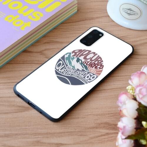 For Samsung Rip Curl Surf Vintage Print Soft Silicone Matt Case TPU Cover Galaxy S Note M and Galaxy A