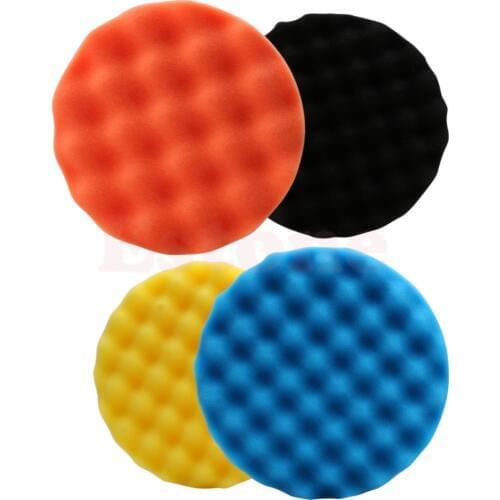New 4Pcs/set 6 inch (150mm) Buffing Polishing Sponge Pad Kit For Car Polisher Buffer