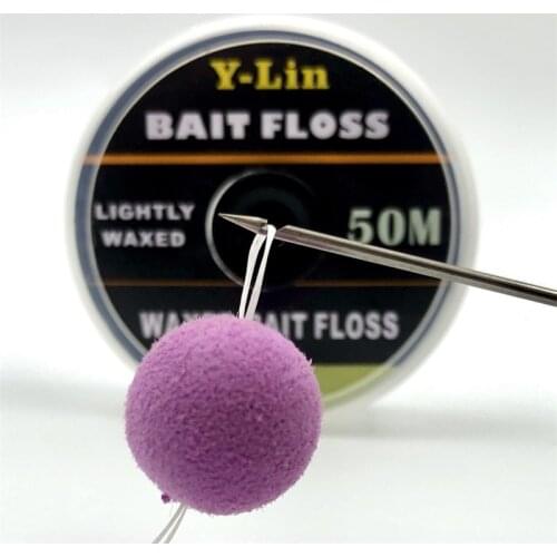 50m Carp Fishing Bait Floss Accessories Grips for POP UP Boilies Holder Chod Hair Ronnie Rig Carp Rigs Fishing Tackle Terminal