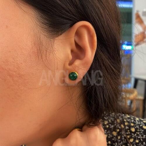 Женские золотые серьги NLNL China At AliExpress