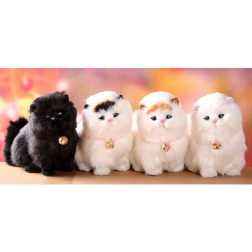 New simulation cat toy polyethylene & furs sounds cat doll gift 22x9x15cm 1687