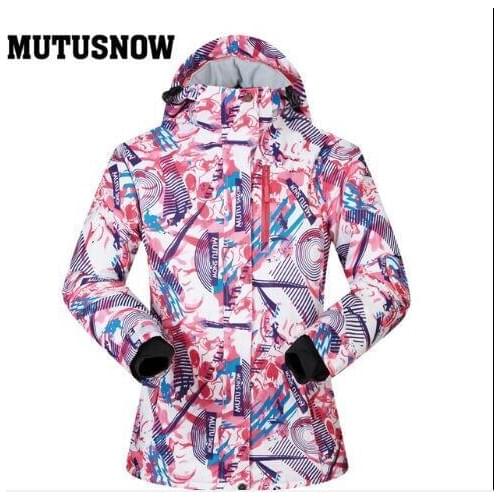 New thick warm ski suit female waterproof windproof ski veneer jacket female snow suit outdoor clothing