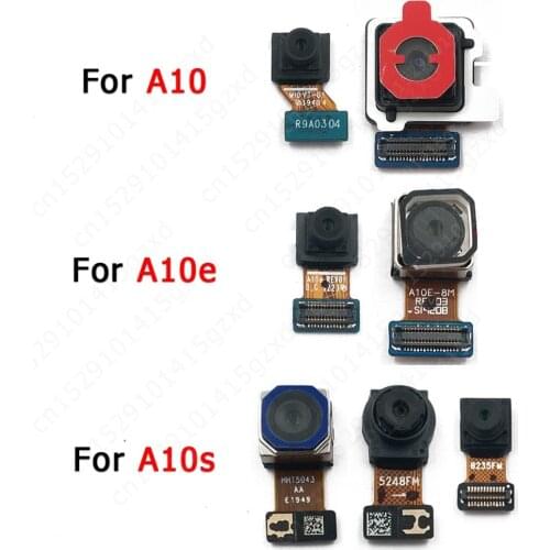 Original Rear Front Camera For Samsung A10e A10 A10s Facing Frontal Back Selfie Small Backside Camera Module Flex Spare Parts