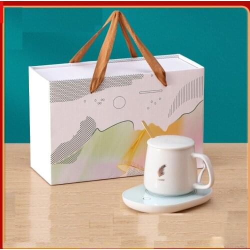 Mug Warmer USB Pad Powered Cup Milk Tea Water Heating Pad Constant-temperatures EU Plug Electric Mug Set Office Couple Best Gift