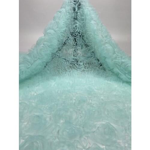 Sale Embroidery SYJ-2188820 African Lace Fabric 5 Yards High Quality French Tulle Lace Fabric Nigerian Lace Fabric