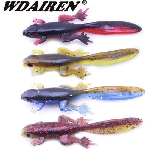 6Pcs/lot 80mm 3.5g Artificial silicone fishing bait Worms jig soft Lure Smell Attractive Crab bass Fishing tackle accessories
