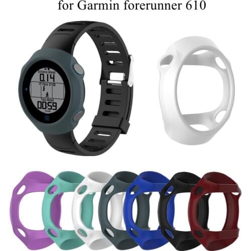 Silicone Protective Case Shell for Garmin forerunner 610 Smartwatch Shock-proof Protector Cover Skin Cover for forerunner610
