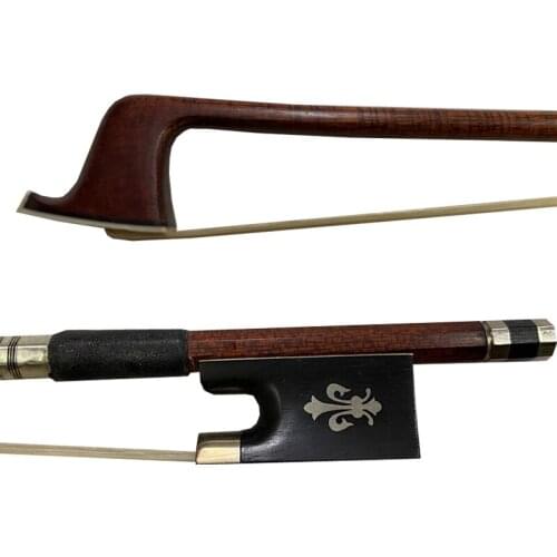 Free shipping 1 pcs of 4/4 Size Hybrid VIOLIN BOW Carbon Fiber Core with Pernambuco Skin Stick Ebony Frog Natural Horsehair
