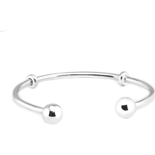 GPY Bangles for Women Round Open Bangle Bracelet Accesorios Mujer Joyas de plata 925 Sterling Silver Jewelry Lover Gift
