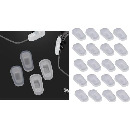 10pair Soft Clear Silicone Glasses Nose Mat Covers Anti-Slip