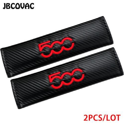 2pcs Car Styling Accessories Sticker Shoulder Padding Cover Fit For Abarth 500 124 For Fiat Punto Ducato Palio Bravo Tipo Emblem