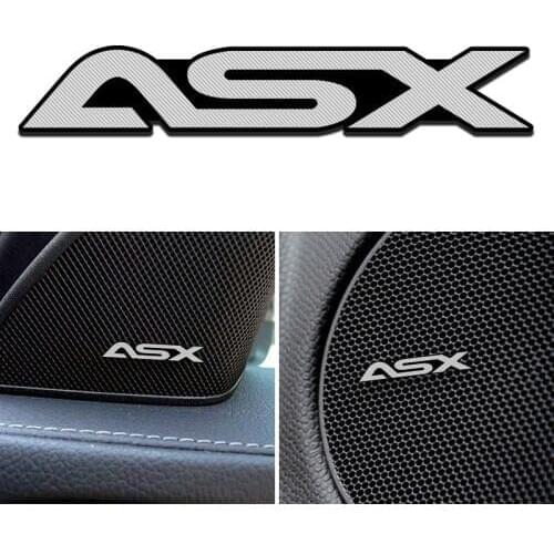 3D Car Speaker stereo aluminum badge emblem Sticker for mitsubishi ASX outlander pajero lancer Car Accessories Styling