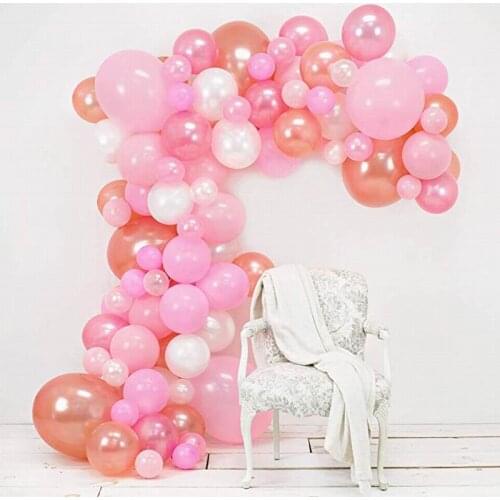98pcs/set Pink Balloon Arch Kit Colorful Latex Balloons Garland Wedding Party Baby Shower Supplies Backdrop Decor Baloons