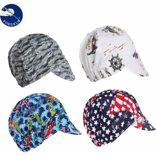 8 Shapes Elastic Welding Hat Sweat Absorption Welders Welding Protective Hat Cap Flame Resistant Head Full Protection Hoods