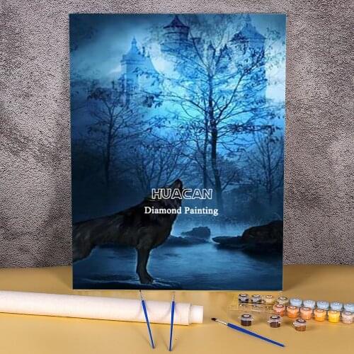 Wolf Animal Painting By Numbers Package Oil Paints 50*70 Paiting By Numbers Home Decor For Adults Wholesale Handiwork