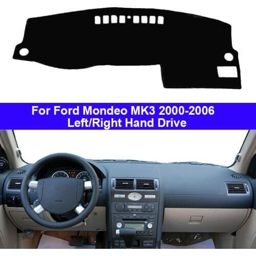 Car Dashboard Cover Dash Mat Carpet Cape For Ford Mondeo MK3 2000 2001 2002 2003 2004 2005 2006 LHD RHD Auto Sunshade 2 Layers