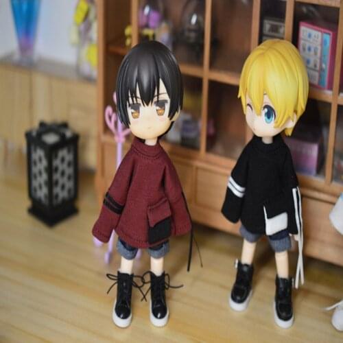 1/12 Doll [Knitted Ribbon Sweatshirt] Ob11 Top 1/12Doll Clothes (Fit Obitsu11,BJD12,Cu-Poche,P9, Molly)