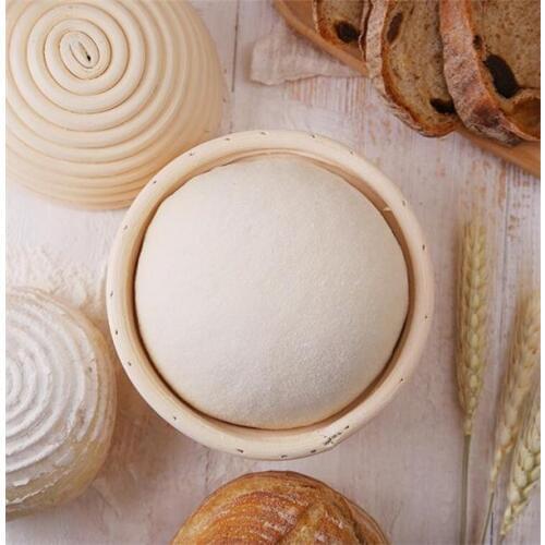Best banneton Round Banneton Proofing Basket Set Brotform Handmade Unbleached Natural Cane Bread Baking Kit with Cloth Liner
