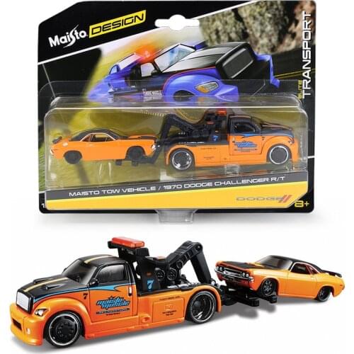 Maisto 1:64 Modified car flat transport vehicle set series Car Static Die Cast Vehicles Collectible Model Car Toys
